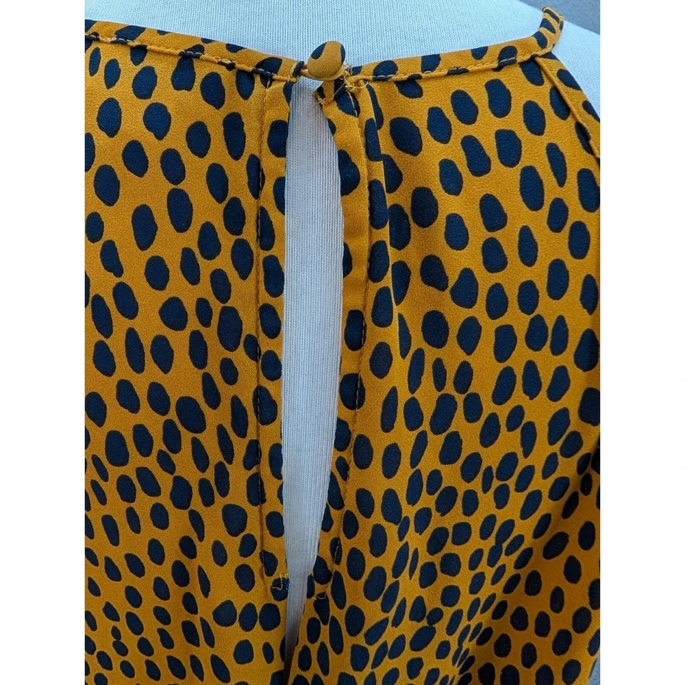 J. Crew Leopard Printed Maxi Dress Womens Size 8 Keyhole Boho Back Elastic Waist